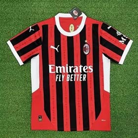 2024-2025AC Milan home jersey short sleeved top-1307
